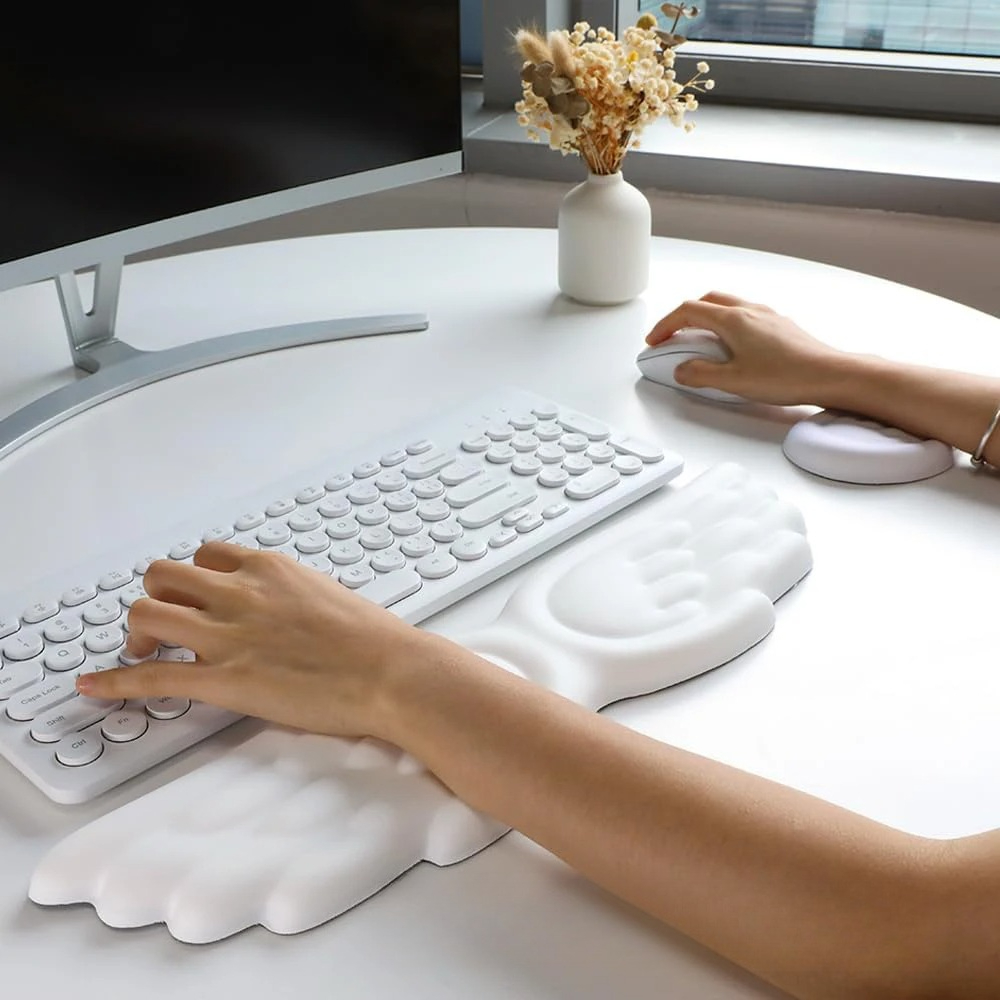 Keyboard Wrist Pad Leather - مجموعة مسند المعصم ولوحة المفاتيح المريحة