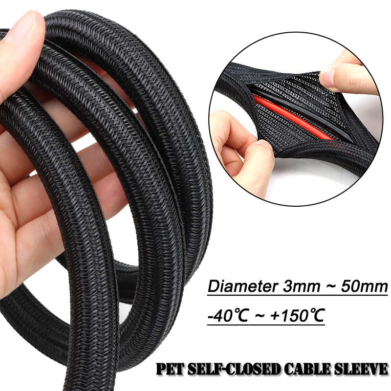 Cable Sleeve Neoprene - غلاف كابلات مجدول ذاتي الإغلاق من