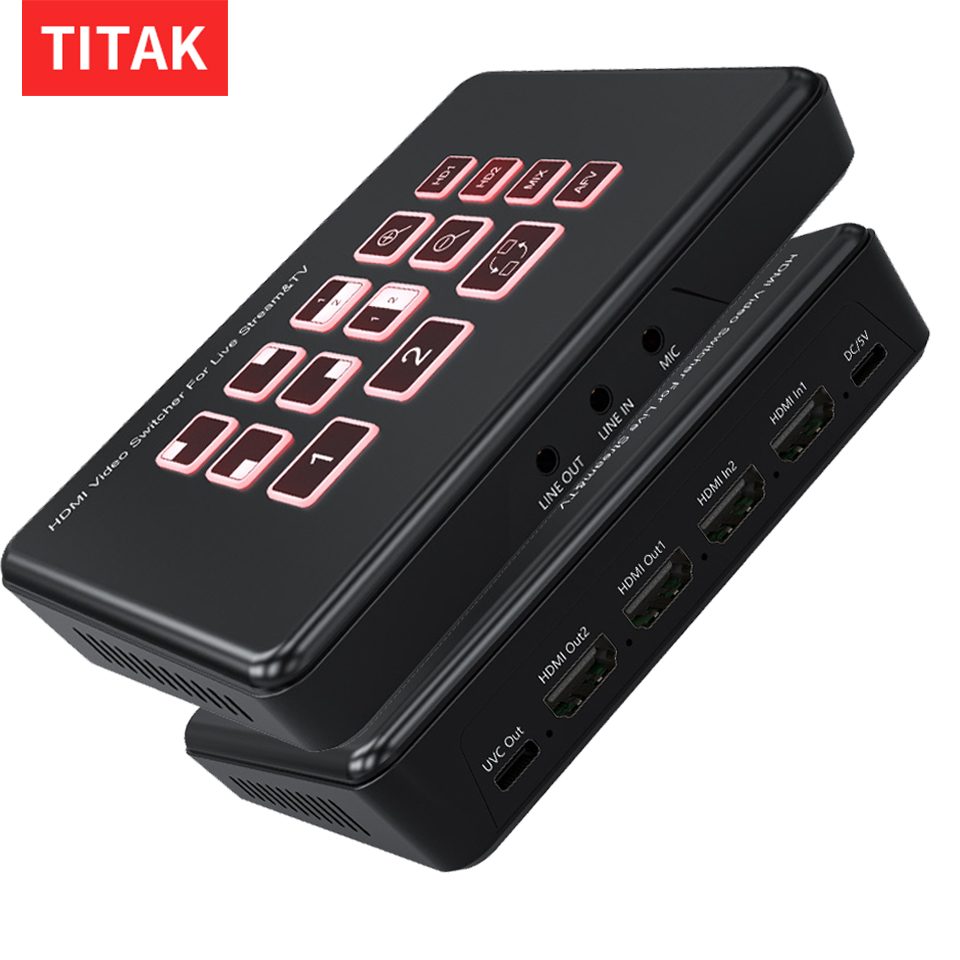 Usb C To Hdmi - 2-Way HDMI البث المباشر فيديو خلاط