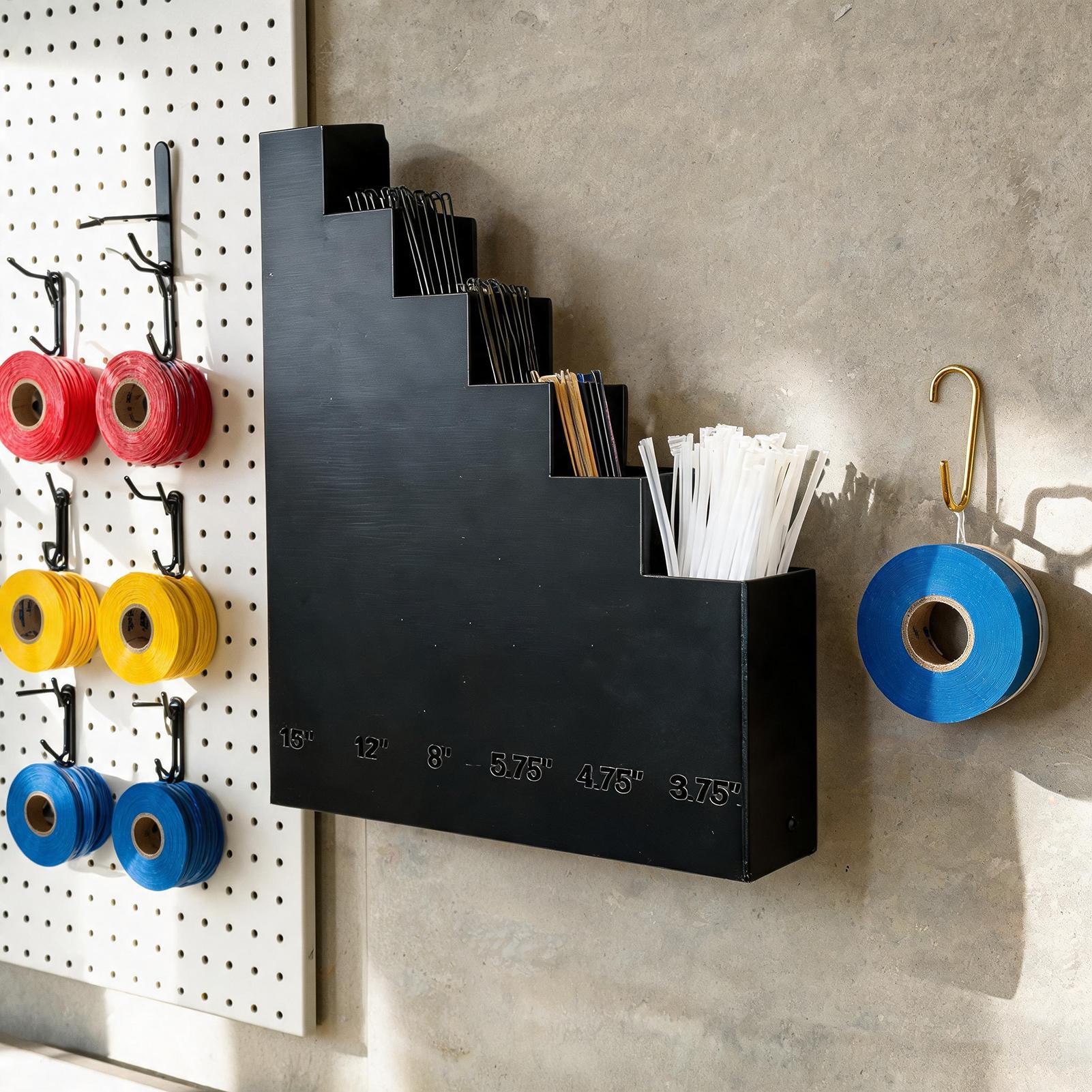 Tech Room Accessories - حامل رباطات الكابلات شديد التحمل لتوفير