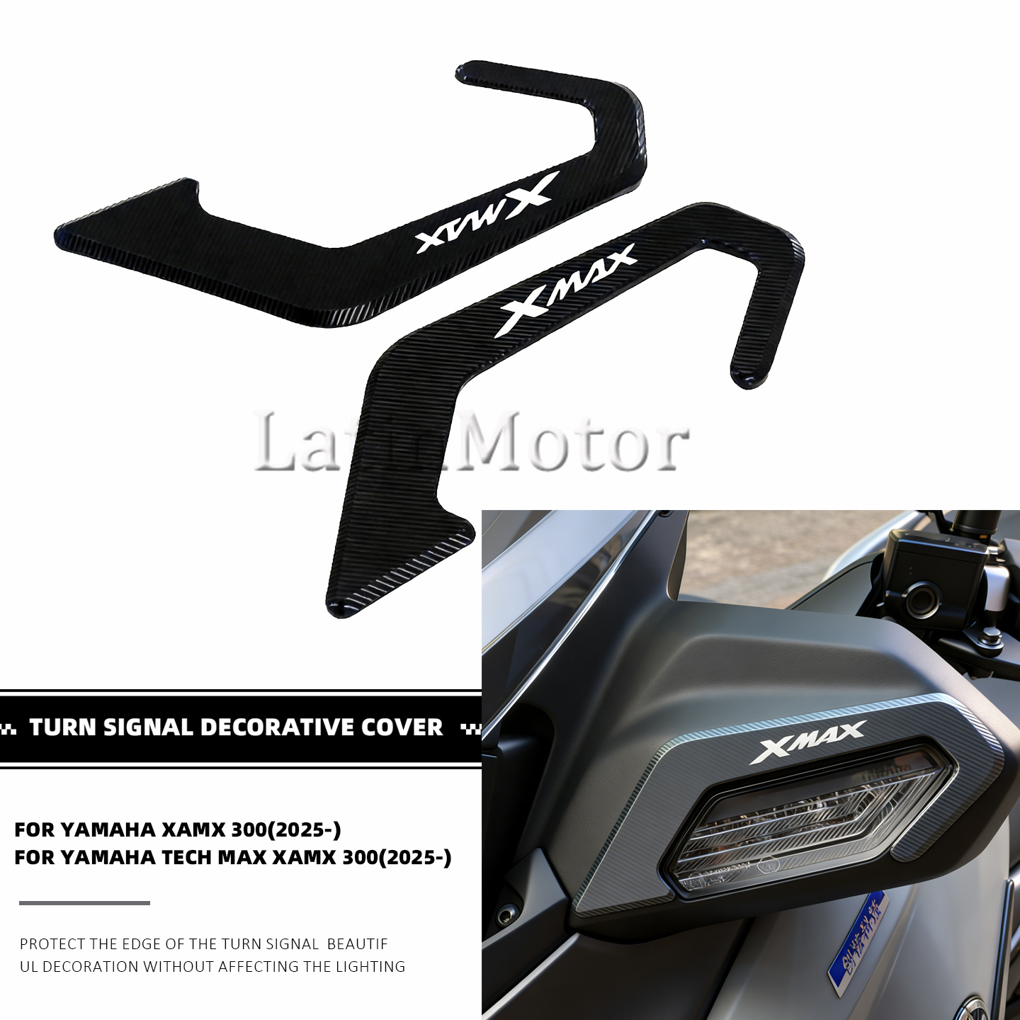 X Tech Accessories - غطاء حماية وإطار زخرفي لمصباح الإشارة