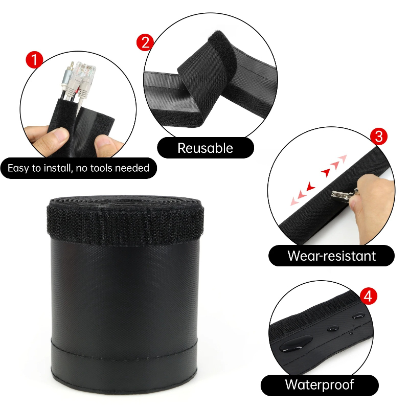 غلاف حماية مقاوم للماء ومضاد ل - مراجعة Cable Sleeve Neoprene وسعره