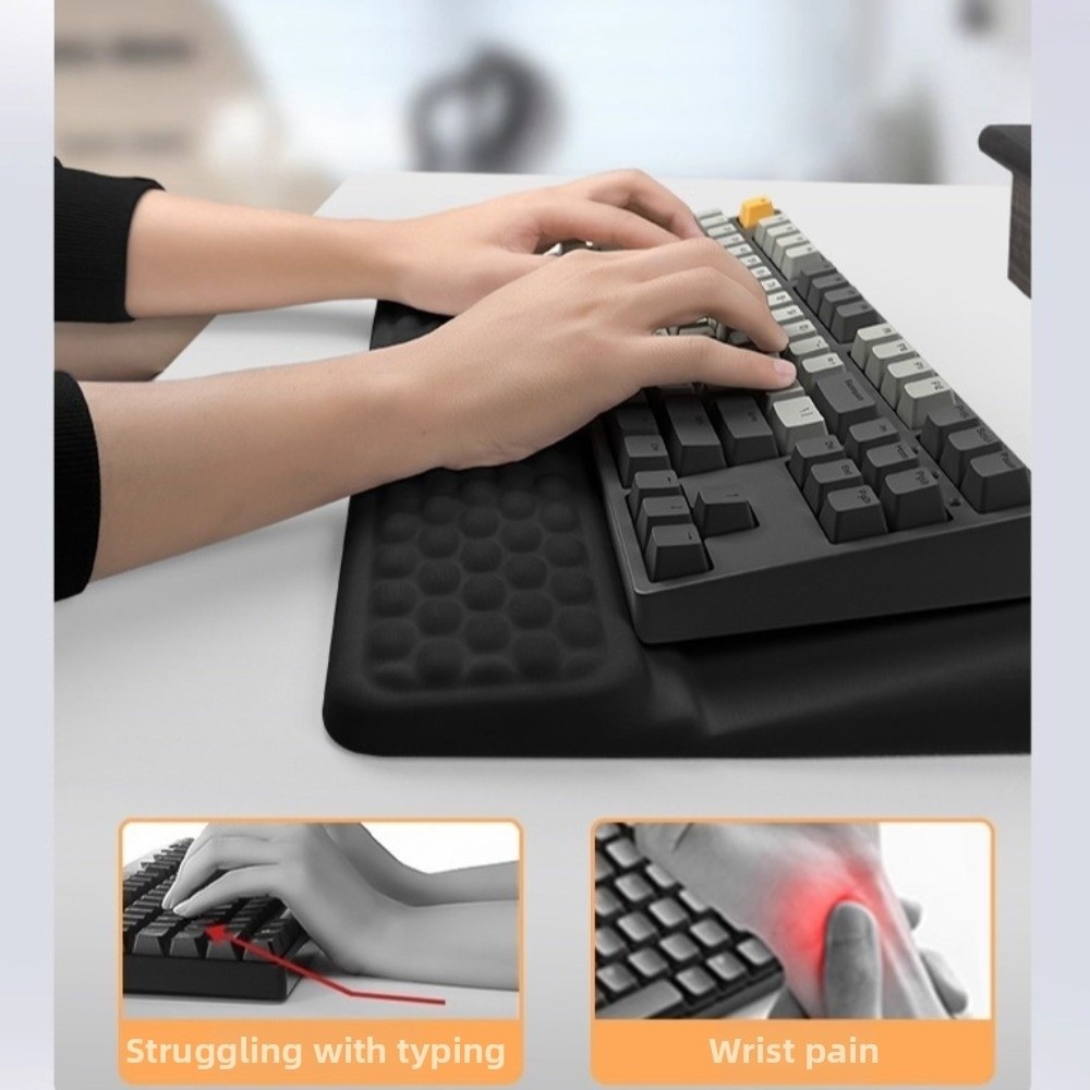 مسند لوحة مفاتيح الكمبيوتر الم - مراجعة Keyboard Wrist Pad Leather وسعره