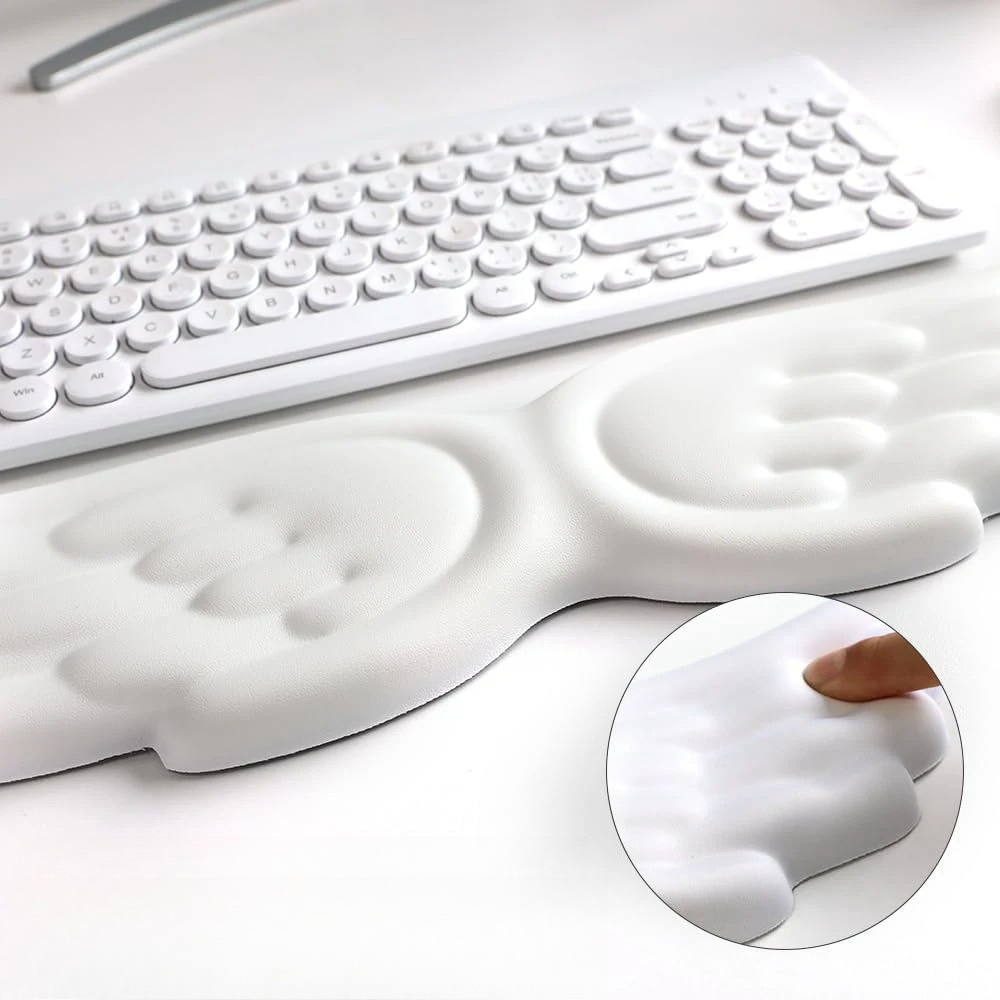 مجموعة مسند المعصم ولوحة المفا - مراجعة Keyboard Wrist Pad Leather وسعره