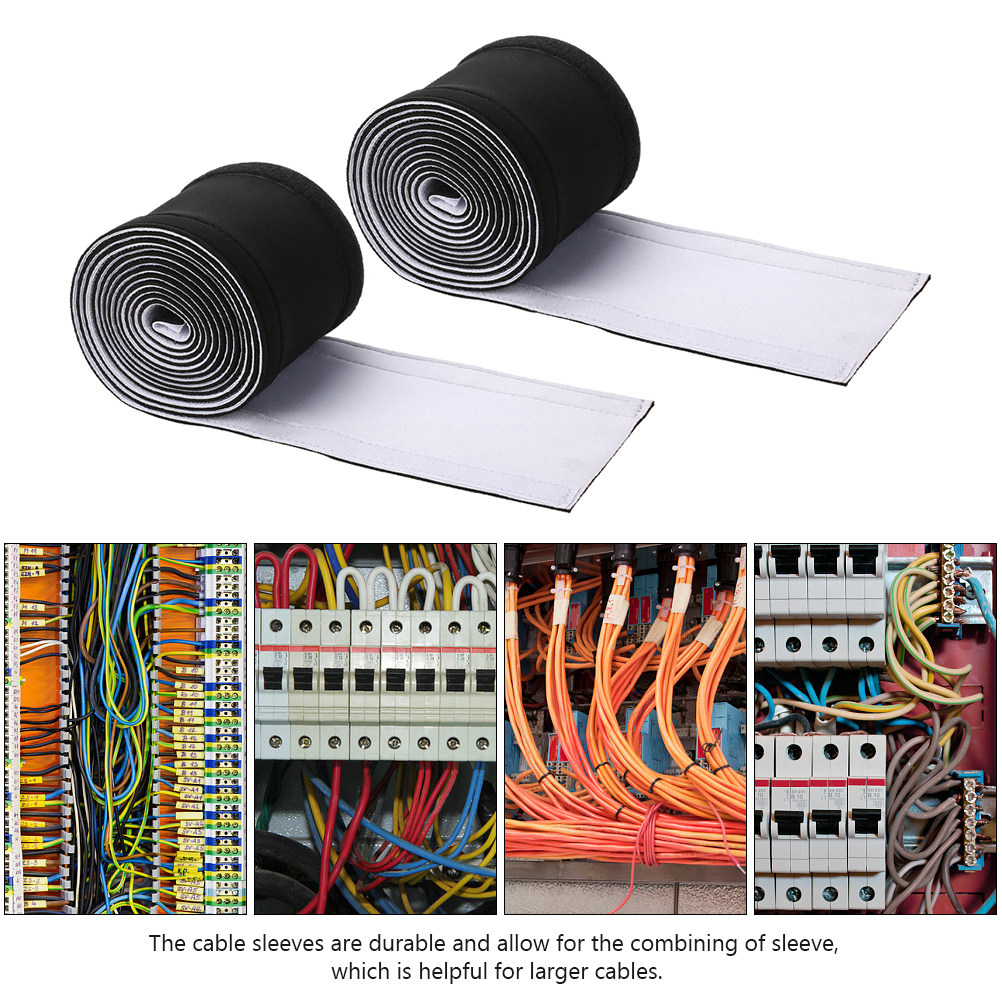 قطعتان من غلاف الكابلات من الن - مراجعة Cable Sleeve Neoprene وسعره