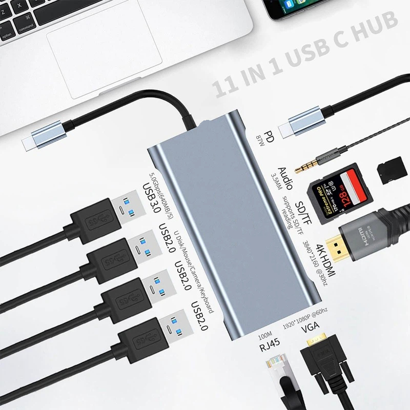 محطة توصيل USB-C متعددة الوظائ - مراجعة Usb C To Hdmi وسعره