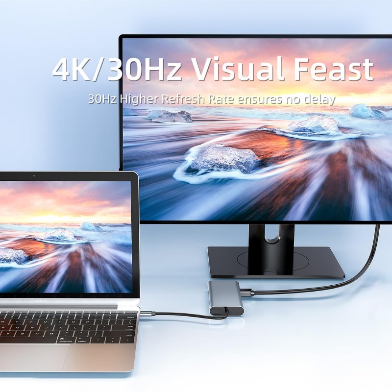 محطة توصيل USB-C متعددة الوظائ - مراجعة Usb C To Hdmi وسعره