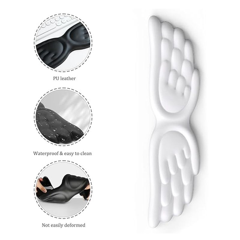 وسادة ماوس مريحة مع مسند للمعص - مراجعة Keyboard Wrist Pad Leather وسعره