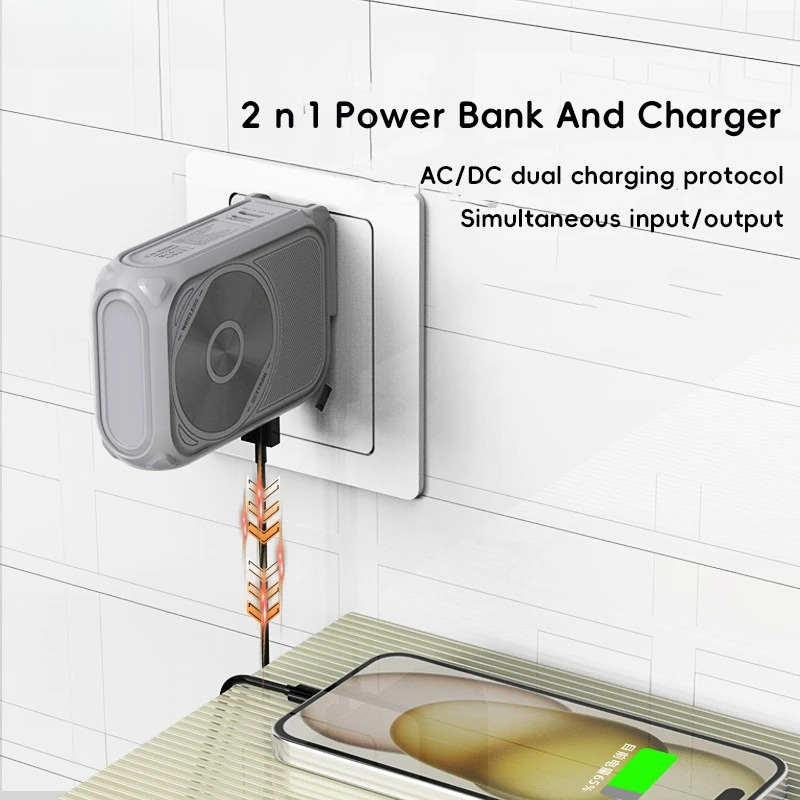 بنك طاقة مغناطيسي 22.5 واط، شا - مراجعة Power Bank Wireless وسعره