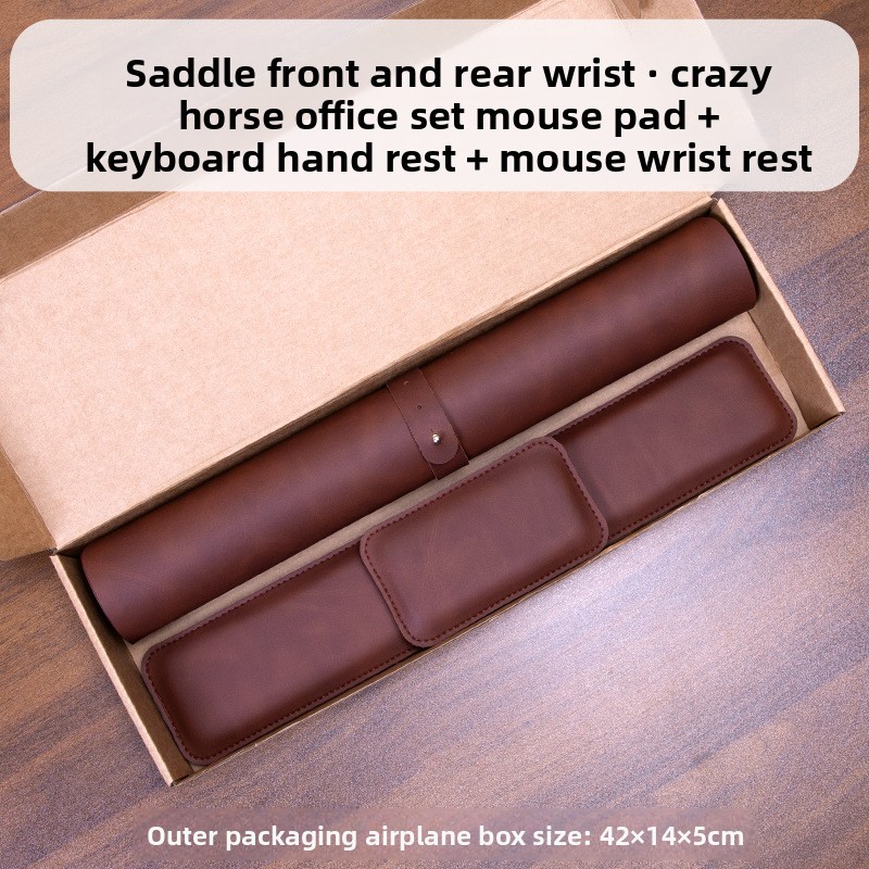 سجادة مكتب مقاومة للماء من الب - مراجعة Keyboard Wrist Pad Leather وسعره