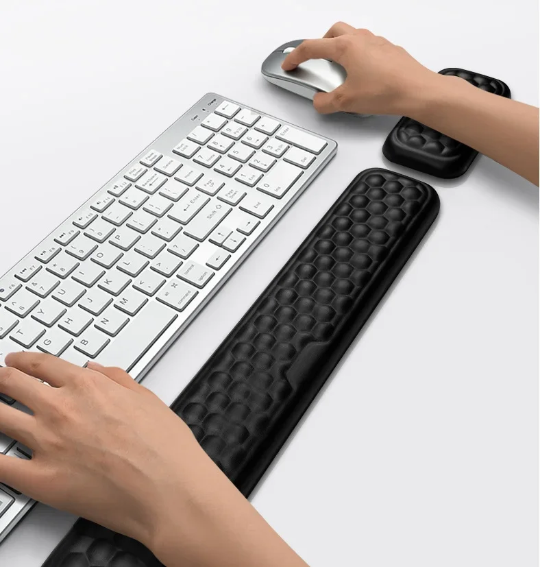 وسادة مسند لحماية ماوس المعصم  - مراجعة Keyboard Wrist Pad Leather وسعره