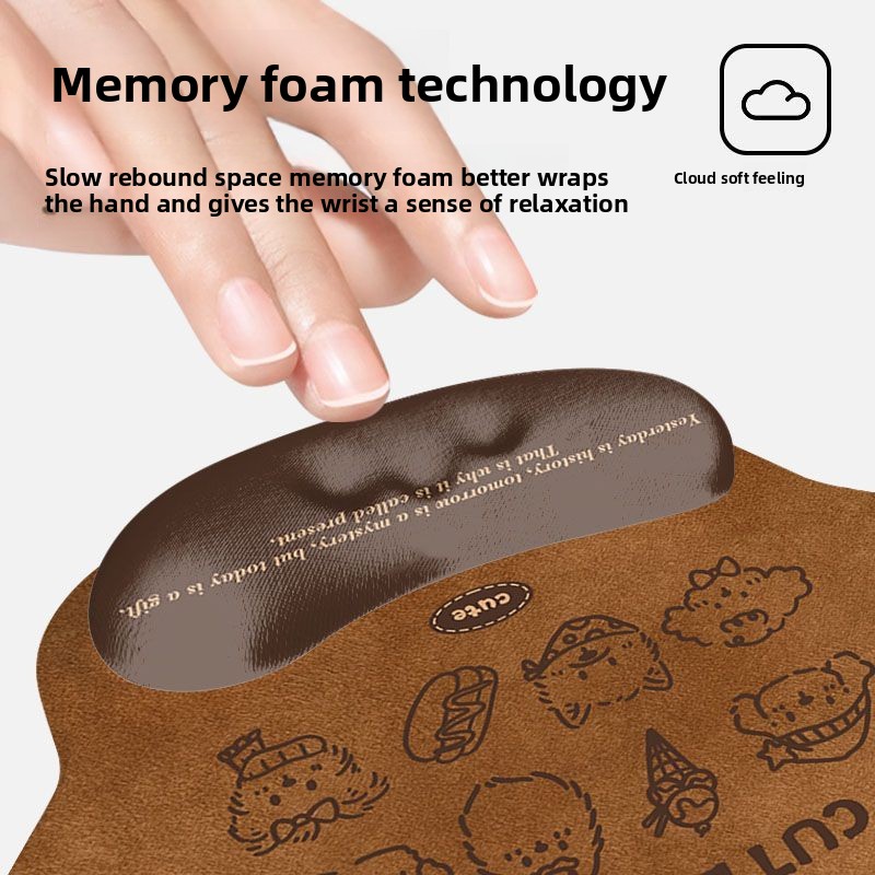 لوحة ماوس لطيفة على شكل رسوم ك - مراجعة Keyboard Wrist Pad Leather وسعره