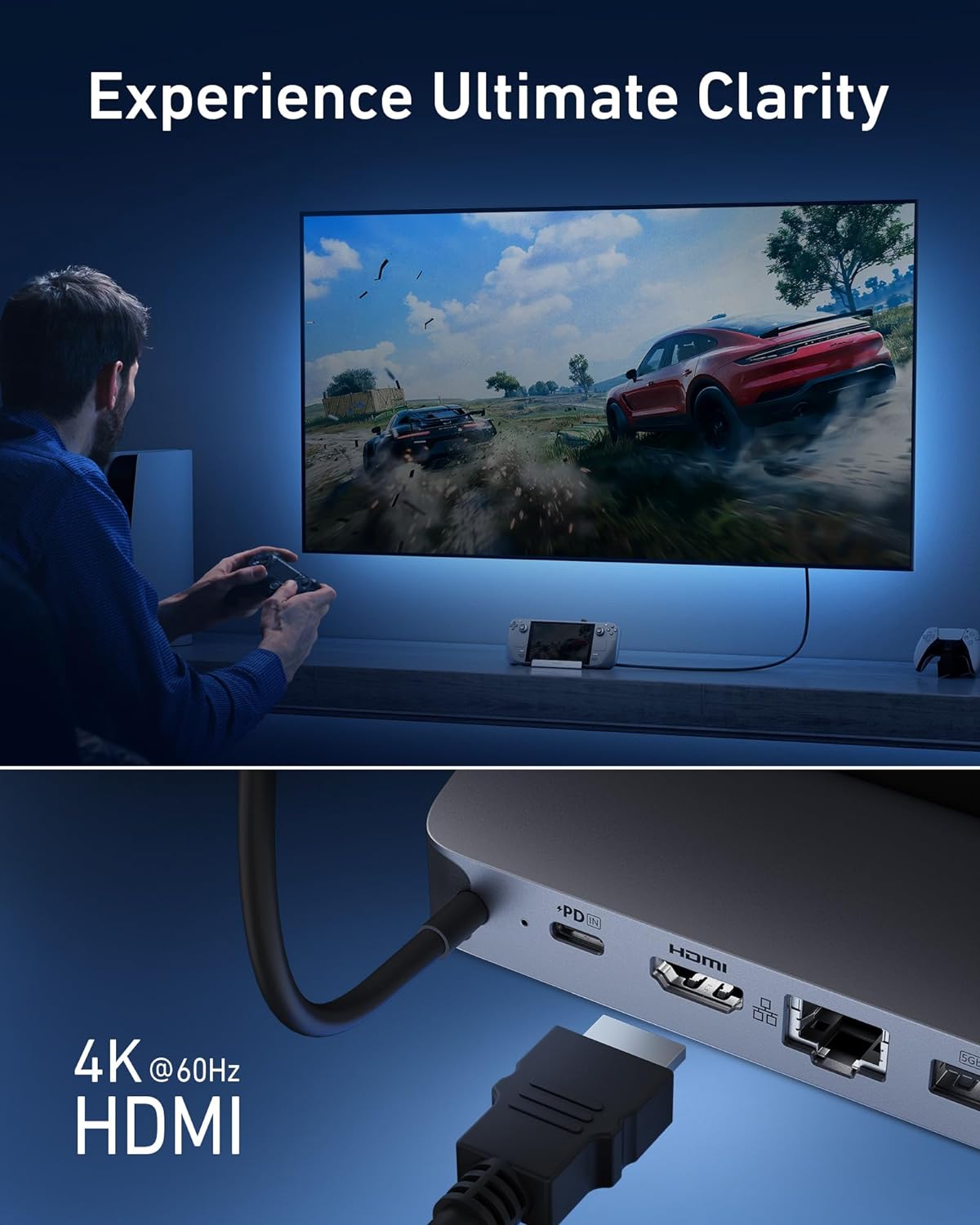 محطة شحن أنكر لـ Steam Deck/RO - مراجعة Usb C To Hdmi وسعره