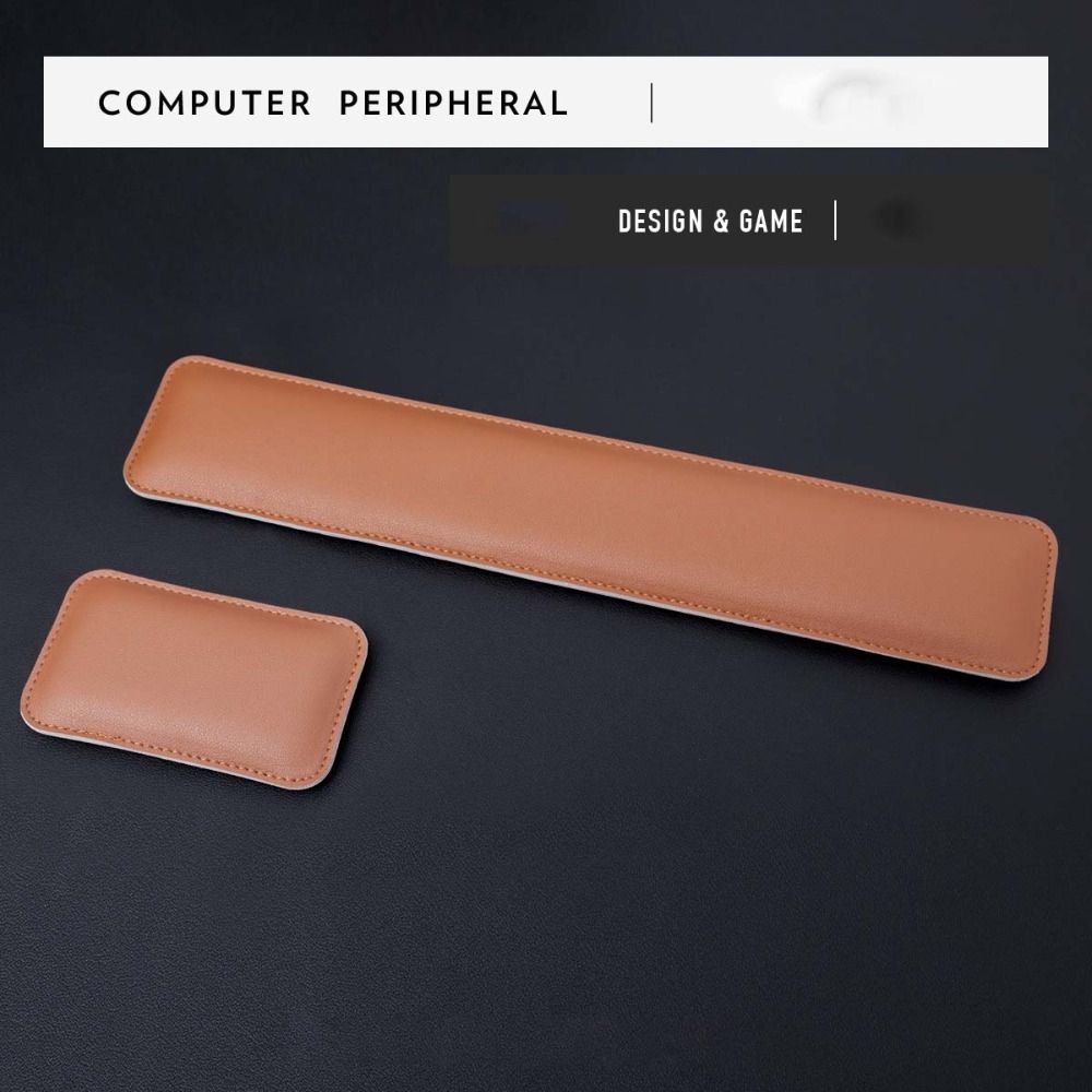 لوحة ماوس جلدية محمولة كبيرة م - مراجعة Keyboard Wrist Pad Leather وسعره