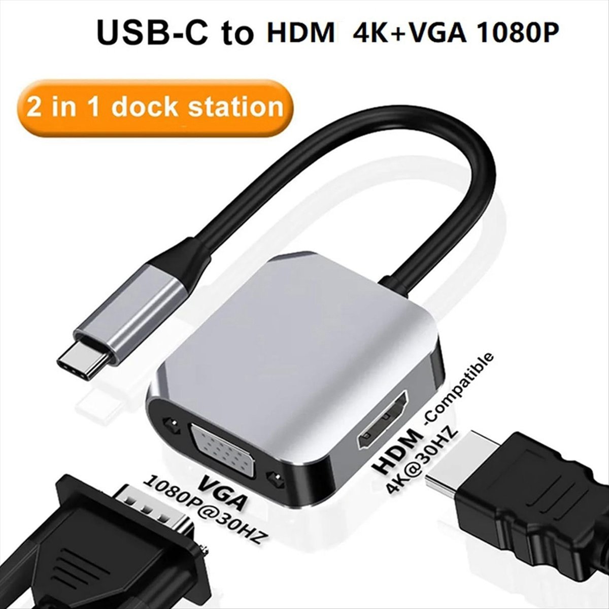 *محطة إرساء USB C A14E، محول م - مراجعة Usb C To Hdmi وسعره