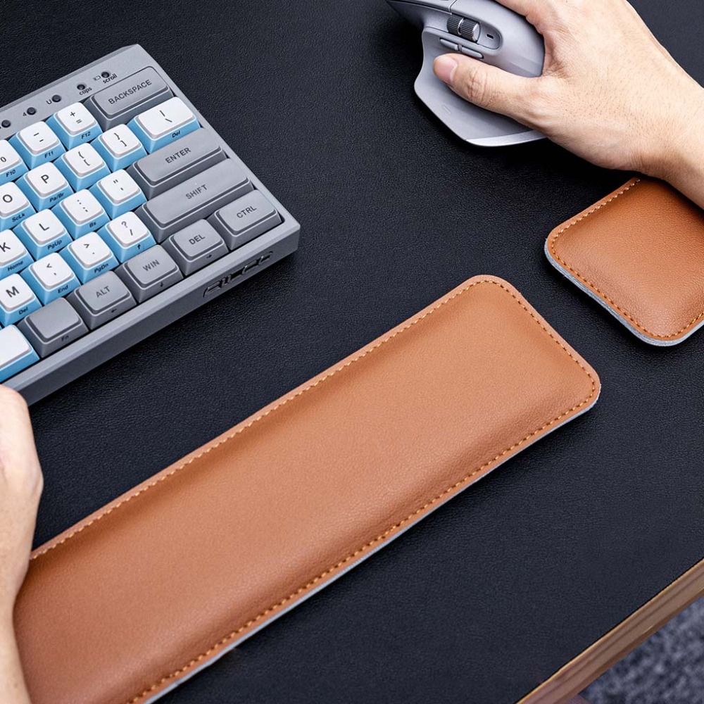 وسادة فأرة جلدية محمولة، وسادة - مراجعة Keyboard Wrist Pad Leather وسعره