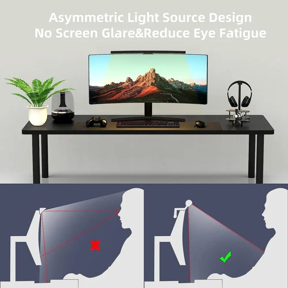 شريط إضاءة شاشة منحني 3 ألوان  - مراجعة Monitor Light Bar وسعره