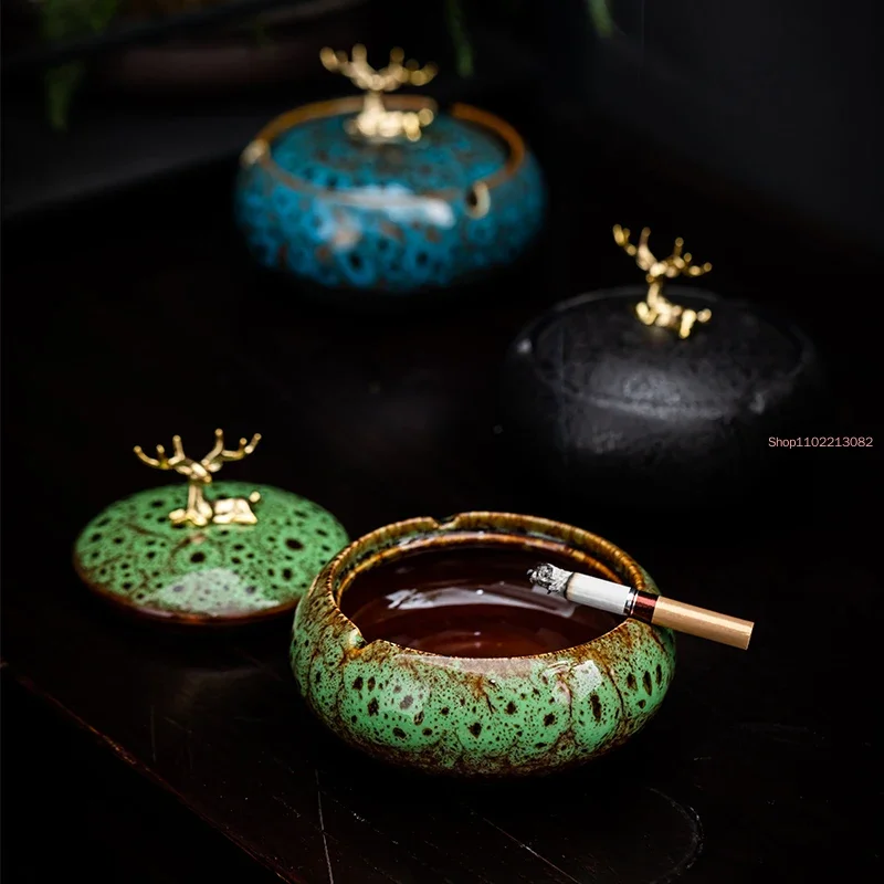 منفضة سجائر سيراميك دائرية لغر - مراجعة Tech Room Accessories وسعره