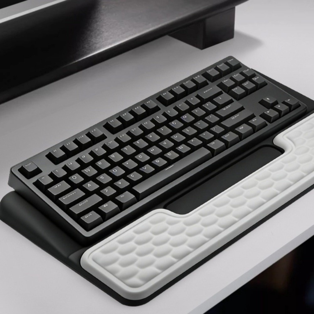 حامل لوحة مفاتيح الكمبيوتر الم - مراجعة Keyboard Wrist Pad Leather وسعره