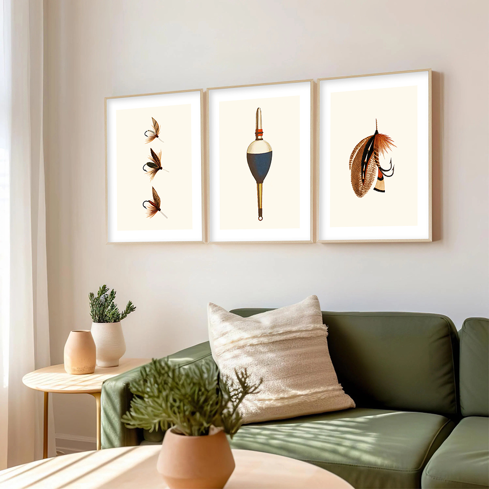 لوحات فنية بتصميم صيد الأسماك  - مراجعة Tech Room Accessories وسعره
